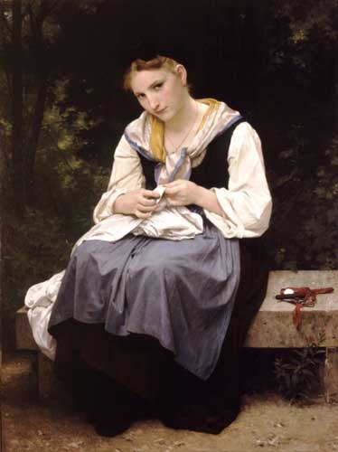 Painting Code#12611-Bouguereau, William - Young Worker