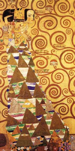 Painting Code#12616-Klimt, Gustav(Austria) - Expectation, Stoclet Frieze