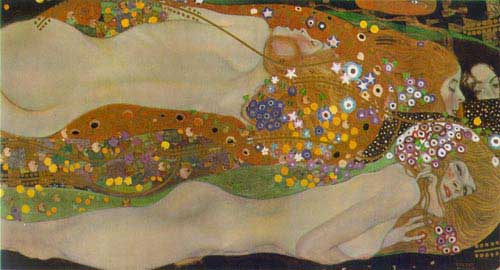 Painting Code#12626-Klimt, Gustav(Austria) - Water Serpents II
