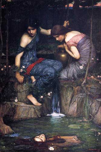 Painting Code#12643-Waterhouse, John William - Nymphs Finding the Head of Orpheus