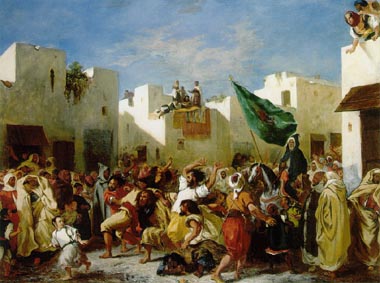 Painting Code#1276-Delacroix, Eugene: The Fanatics of Tangier