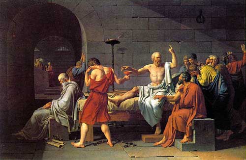 Painting Code#1307-David, Jacques-Louis: The Death of Socrates