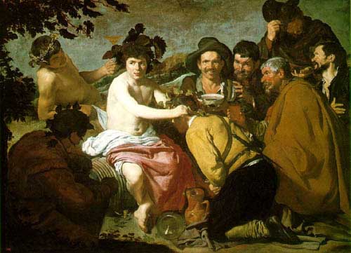 Painting Code#1317-Velazquez, Diego: Bachus