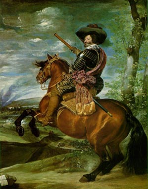 Painting Code#1321-Velazquez, Diego: Count-Duke of Olivares on Horseback