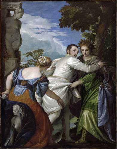 Painting Code#1345-Paolo Veronese: Allegory of Virtue and Vice(The Choice of Hercules)