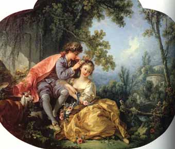 Painting Code#1362-Boucher, Francois (France): The Four Seasons-Spring
