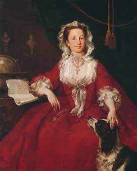 Painting Code#1373-William Hogarth: Miss Mary Edwards