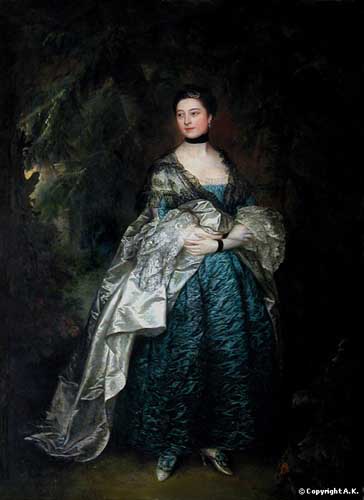 Painting Code#1393-Gainsborough, Thomas - Lady Gertrude Alston