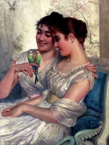 Painting Code#1402-Belimbau, Adolfo: The Lovebirds