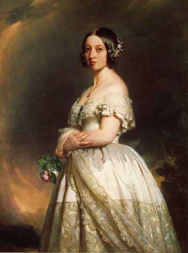 Painting Code#1429-Winterhalter, Franz Xavier: Queen Victoria 