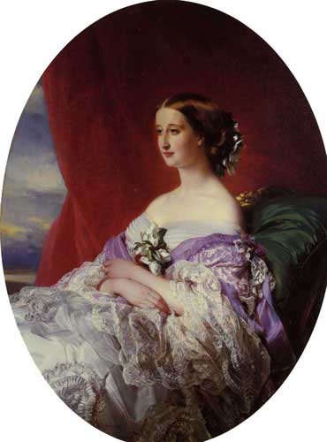 Painting Code#1430-Winterhalter, Franz Xavier: The Empress Eugenie 