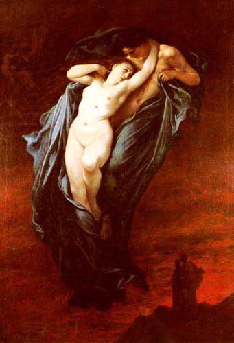 Painting Code#1459-Dore, Gustave: Paolo And Francesca Da Rimini