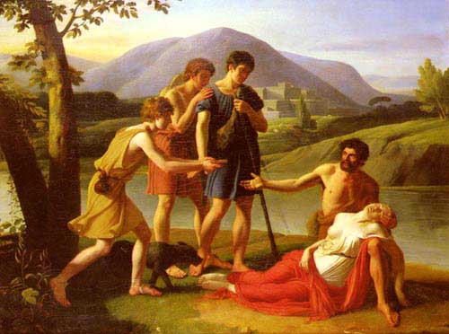 Painting Code#1464-Harriet, Fulchran Jean(France): Cephalus and Procris
