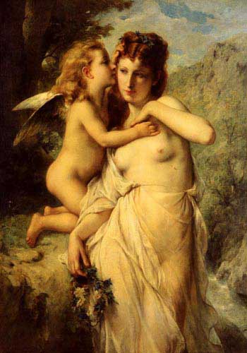 Painting Code#1465-Jourdan, Adolphe(France): The Secrets of Love