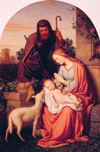 Painting Code#1480-Ittenbach, Franz(Germany): The Holy Family