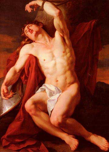 Painting Code#1484-Menageot, Francois Guillaume(France): The Martyrdom of Saint Sebastian
