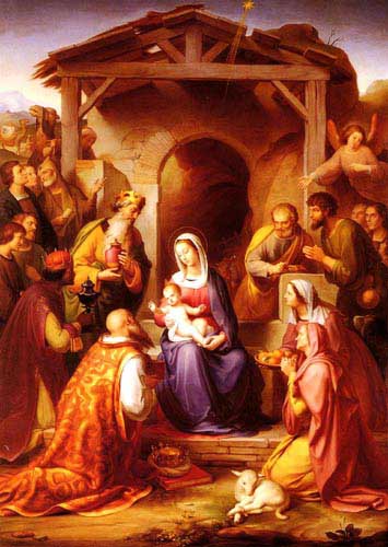 Painting Code#1490-Rohden, Franz von(Germany): The Nativity
