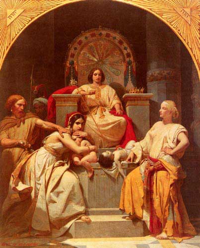 Painting Code#1491-Schopin, Frederic Henri(France): The Judgement Of Solomon