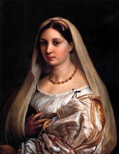 Painting Code#15012-Raphael - La Donna Velata