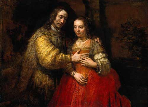 Painting Code#15019-Rembrandt van Rijn: The Jewish Bride
