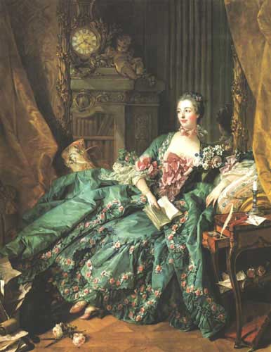 Painting Code#15024-Boucher, Francois(France): The Marquise de Pompadour