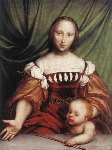 Painting Code#15045-Holbein the Younger, Hans (Germany): Venus and Amor