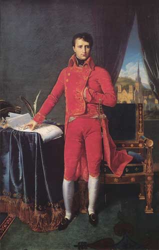 Painting Code#15050-Ingres: Bonaparte as First Consul