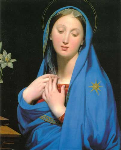 Painting Code#15068-Ingres: Virgin of the Adoption