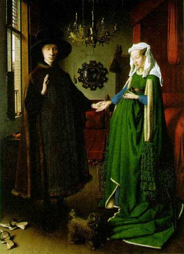 Painting Code#15078-Eyck, Jan van (Flanders, Holland): The Arnolfini Marriage 