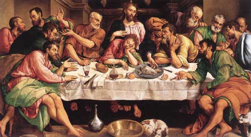 Painting Code#15093-Bassano, Jacopo (Italian): Last Supper