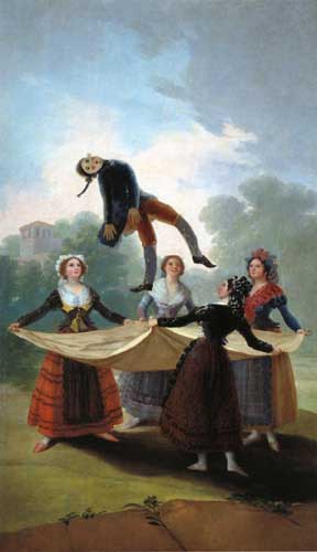 Painting Code#15098-Goya, Francisco: The Straw Manikin
