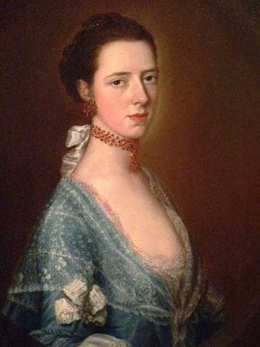Painting Code#15109-Gainsborough, Thomas - Portrait of Mrs Casberd