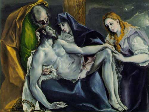 Painting Code#15145-El Greco - Pieta