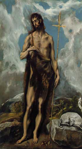 Painting Code#15148-El Greco - St. John the Baptist