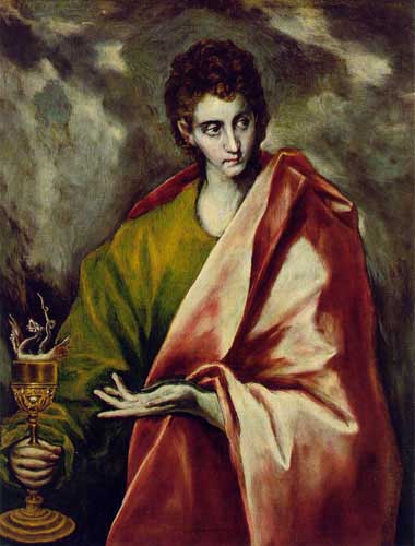 Painting Code#15149-El Greco - St. John the Evangelist