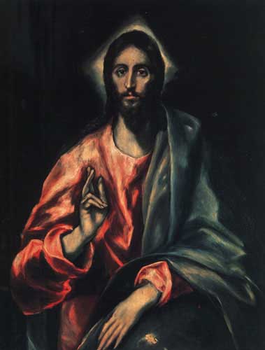 Painting Code#15154-El Greco - The Saviour