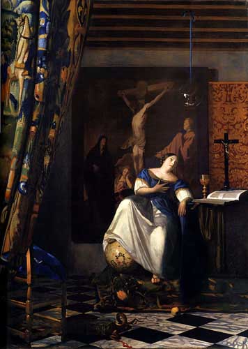Painting Code#15167-Vermeer, Jan - Allegory of the Faith