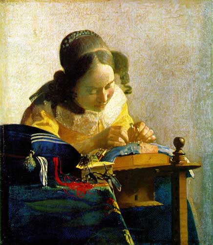 Painting Code#15170-Vermeer, Jan - The Lacemaker
