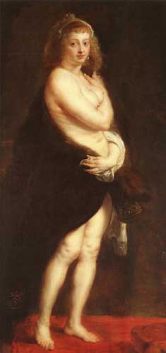Painting Code#15194-Rubens, Peter Paul - Venus in Fur-Coat