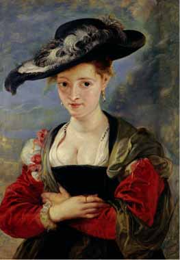 Painting Code#15205-Rubens, Peter Paul - Portrait of Suzanne Fourment (Also Called The Straw Hat)