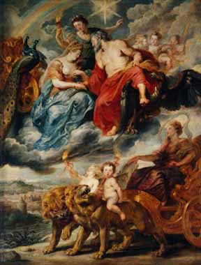 Painting Code#15234-Rubens, Peter Paul - The Meeting of Henry IV and Maria De&#039; Medici at Lyon