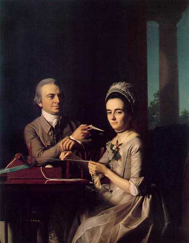 Painting Code#1524-Copley, John Singleton(USA): Mr. and Mrs Thomas Mifflin (Sarah Morris)