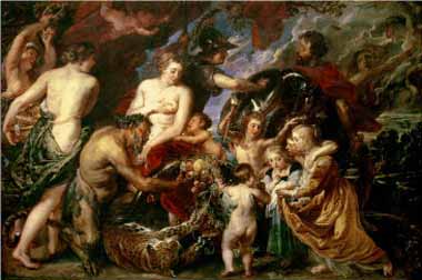 Painting Code#15254-Rubens, Peter Paul - Minerva Protects Pax from Mars (Peace and War)