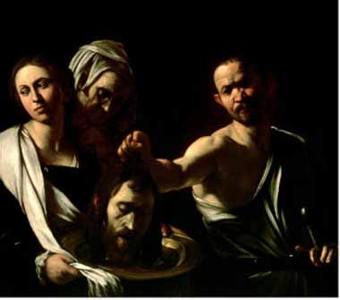 Painting Code#15329-Caravaggio, Michelangelo Merisi da - Salome Receives the Head of Saint John the Baptist