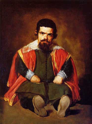Painting Code#15384-Velazquez, Diego - The Dwarf Sebastian de Morra