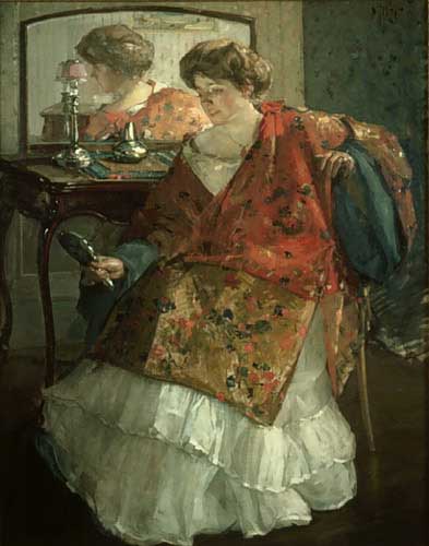 Painting Code#1542-Richard E. Miller: The Chinese Robe