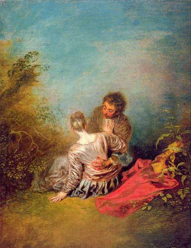 Painting Code#15488-Watteau, Jean-Antoine - The Misste