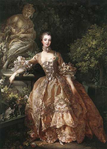 Painting Code#15507-Boucher, Francois - Madame de Pompadour 