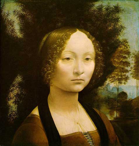 Painting Code#15527-Leonardo da Vinci - Ginevra