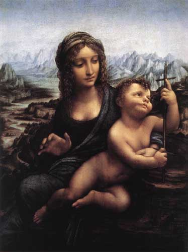 Painting Code#15535-Leonardo da Vinci - Madonna with the Yarnwinder  